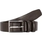 JOOP! Ceinture brun foncé / argent