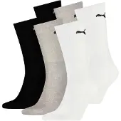 Puma Chaussettes de sport gris chiné / noir / blanc
