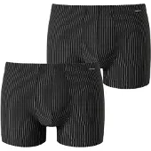 Schiesser Boxers 'Pure Micro' noir / blanc