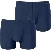 Schiesser Boxers bleu / bleu marine