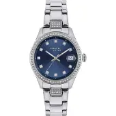 Breil Montre à affichage analogique 'Classic Elegance' bleu marine / argent / transparent