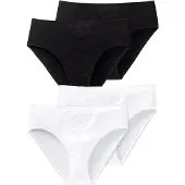 Schiesser Slip 'Essentials' noir / blanc