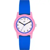 COOL TIME Montre indigo / rose clair / blanc