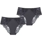 Triumph Slip ' Wild Peony Florale ' gris foncé