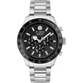 Philipp Plein Watches Montre à affichage analogique noir / argent