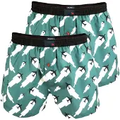 Unabux Boxers 'Flying Falcon' vert / rouge orangé / noir / blanc