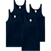 Schiesser Maillot de corps bleu marine