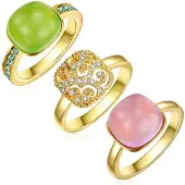 Lulu & Jane Bague jaune d'or