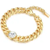 Lulu & Jane Bracelet jaune d'or