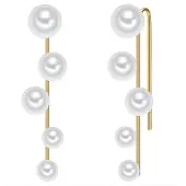 Lulu & Jane Boucles d'oreilles or / blanc