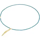 Lulu & Jane Chaîne turquoise / jaune d'or