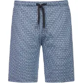 Mey Pantalon de pyjama 'Round Geo' bleu clair / gris foncé / blanc