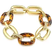 Lulu & Jane Bracelet jaune d'or