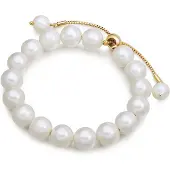 Lulu & Jane Bracelet blanc / blanc perle