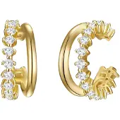 Lulu & Jane Boucles d'oreilles jaune d'or