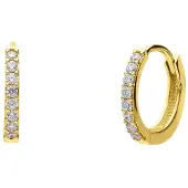 Lucardi Boucles d'oreilles 'Klassisch' or / argent