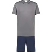 Mey Pyjama court 'Pure Night' marine / gris