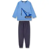 Sanetta Pyjama 'Bagger' bleu / noir / blanc