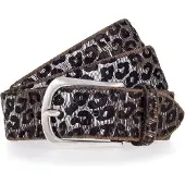 B.belt Ceinture chocolat / noir / argent