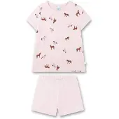 Sanetta Pyjama marron / rose / rose clair