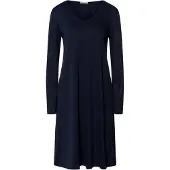 Hanro Chemise de nuit ' Cotton Silk ' bleu foncé