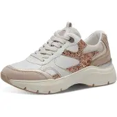 Tamaris Baskets basses poudre / rose ancienne / blanc