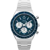 Timex Montre à affichage analogique marine / argent