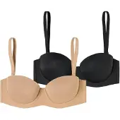 Schiesser Soutien-gorge ' Bandeau mit Schale - Unique Micro ' beige / noir