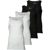 Tom Tailor Maillot de corps noir / blanc