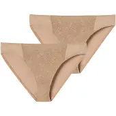Schiesser Slip ' Air blickdichte Spitze ' nude
