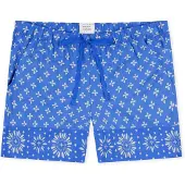 Schiesser Pantalon de pyjama ' Mix & Relax Web ' aqua