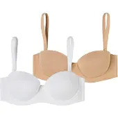 Schiesser Soutien-gorge ' Bandeau mit Schale - Unique Micro ' nude / blanc