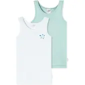 Schiesser Maillot de corps ' Fine Rib ' vert clair