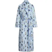 Ralph Lauren Peignoir court ' Iconic Bear ' bleu