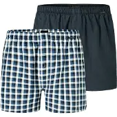 Schiesser Boxers marine / blanc