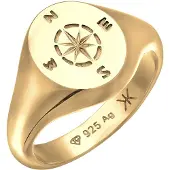 KUZZOI Bague 'Kompass' or