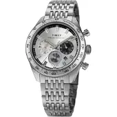 Timex Montre à affichage analogique 'Waterbury' noir / argent