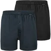 Schiesser Boxers 'Basic' marine / noir
