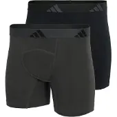Adidas Boxers ' Active Flex Cotton Ergonomic ' gris foncé / noir