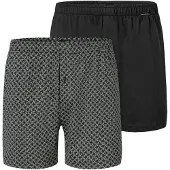Schiesser Boxers ' Basic ' gris / noir
