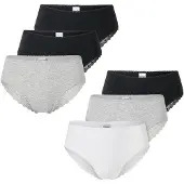 Schiesser Slip ' Modern Multipacks ' gris chiné / noir / blanc