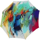 Doppler Parapluie turquoise / jaune / orange / rouge rouille