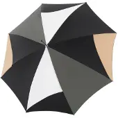 Doppler Parapluie 'Elegance AC Royal' marron / gris foncé / noir / blanc