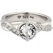 Elli Bague 'Kristalle' argent / transparent