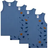 Sanetta Maillot de corps marine / bleu foncé / caramel