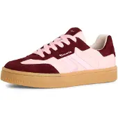 Tamaris Baskets basses rose / rouge foncé