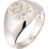 KUZZOI Bague 'Rose' argent