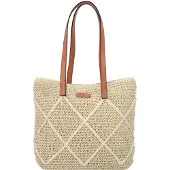 Roeckl Cabas 'SANSIBAR SCHULTERTASCHE MEDIUM' beige / marron