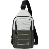 Hedgren Sac à bandoulière vert foncé / blanc