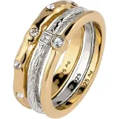 Elli Bague 'Bi Color' or / argent
